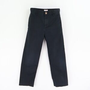 Cat & Jack School Uniform Pants Boys Sz 10 Black 100% Cotton Chinos Straight Leg